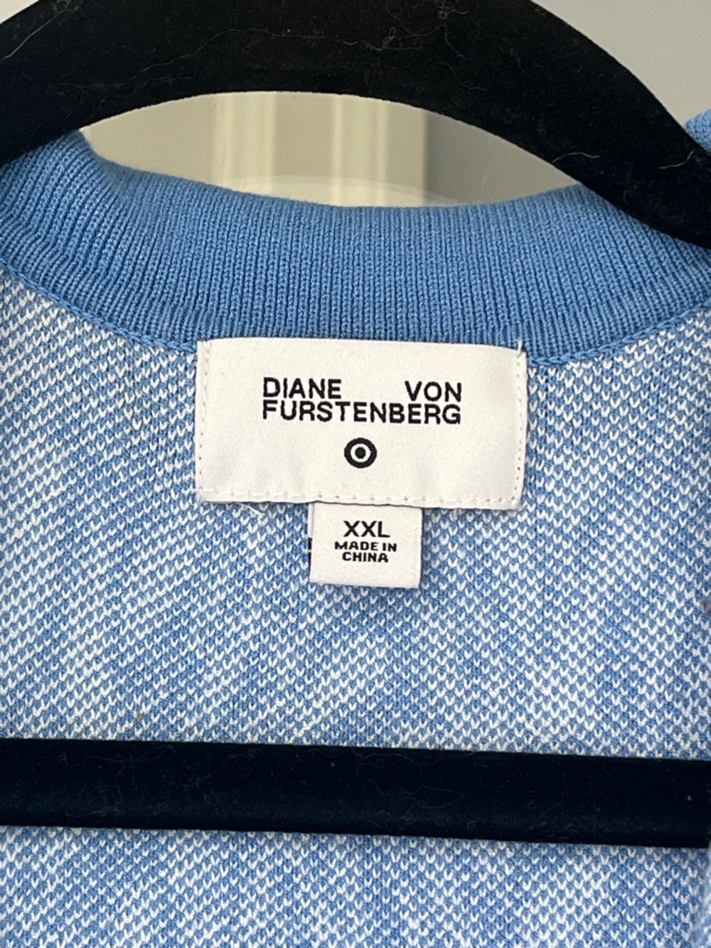 Diane Von Furstenberg For Target Blue/White Wrap Dress Size XXL NWOT - Picture 4 of 5